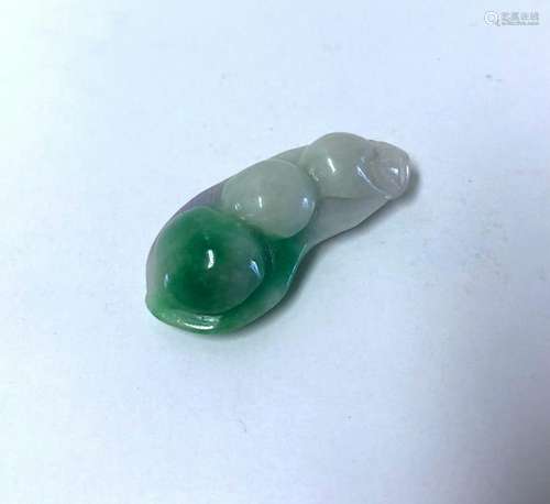 Chinese Carved Jadeite Pendant