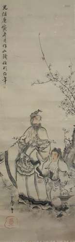 Chinese Scroll Painting,Ren Bonian(1840-1896)