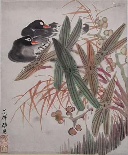 Chinese Scroll Painting,Zhang Xiong(1803-1886)