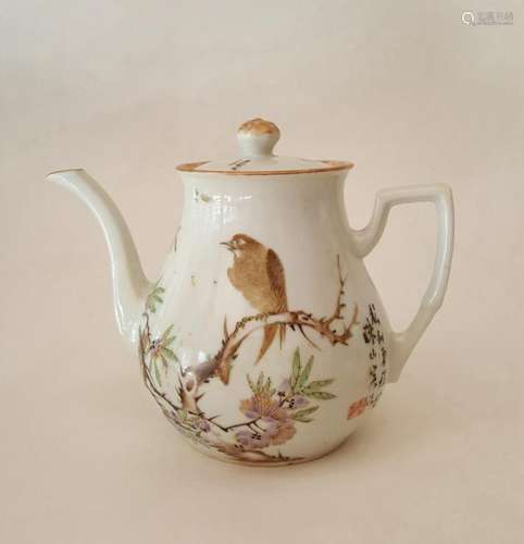 Chinese Porcelain Qiangjiang Color Teapot