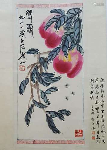 Chinese Scroll Painting,Qi Baishi(1864-1957)