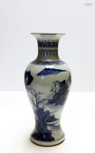 Chinese Porcelain B/W Vase