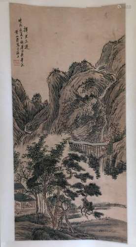 Chinese Scroll Painting,Huang Shanshou (1855-1919)