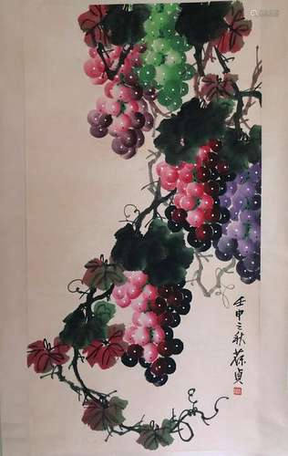 Chinese Scroll Painting,Wu Baozhen(Late Qing Dynasty)