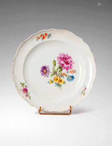 Allemagne Meissen XVIIIème siècle \nAssiette en por…