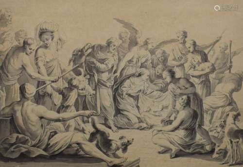 ECOLE FRANCAISE du XVIIIe siècle \n \nL'Adoration de…