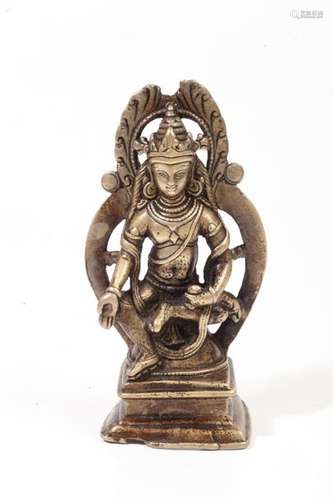 Inde, XVI XVIIe siècle \nStatuette en bronze représ…