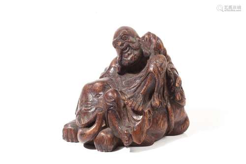 Chine, XIXe siècle \nGroupe en bambou scultpé, repr…