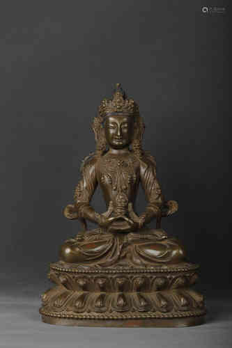 A Gilt Bronze Buddha