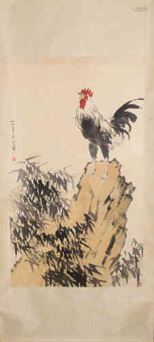 A Chinese Painting, Xu Beihong, Cock