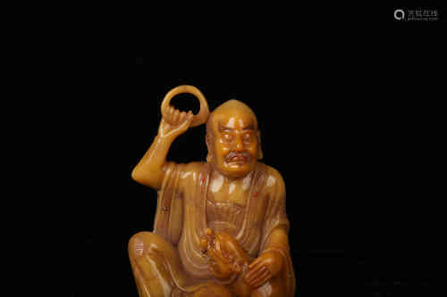 A Shoushan Carved Luohan