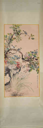 A Chinese Painting, Lu Yangfei， Bird and Floral