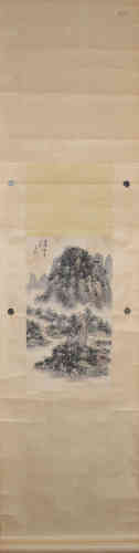 A Chinese Painting, Huang Binghong, Lake