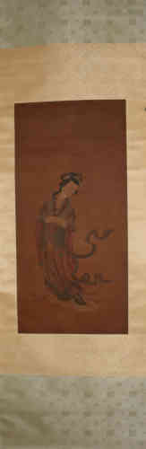 A Chinese Painting, Anonymous， Lady Figure