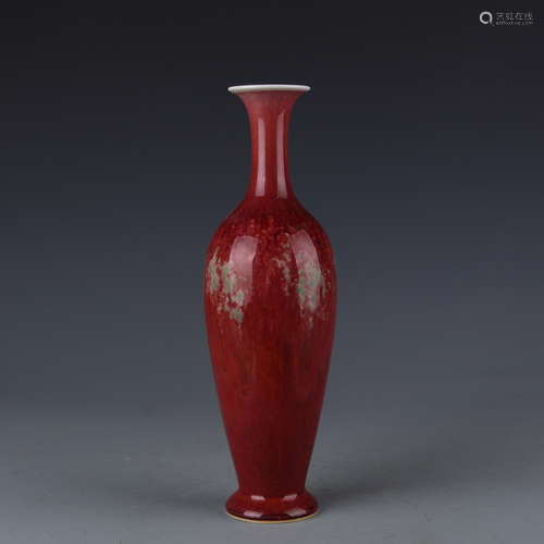 A Kangxi red glazed bottle