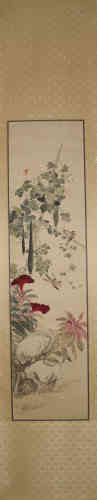 A Chinese Painting, Gong Wenzhen，Bird and Floral