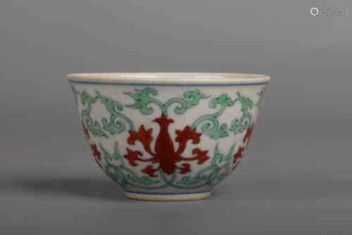 A Famille Rose Floral Bowl