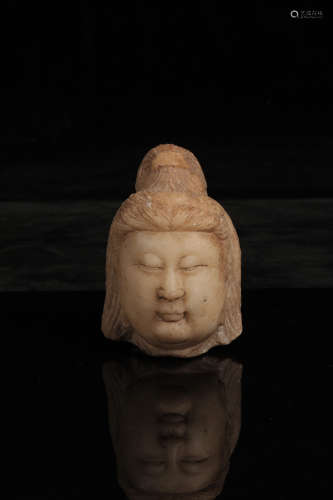 A Stone Carved Budda Head