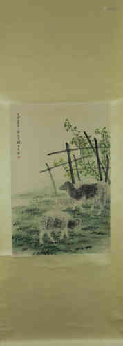A Chinese Painting, Liu Kuiling, Sheep