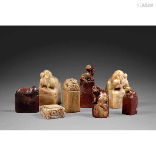 CONTINUED BY EIGHT HOLDERS made of soapstone, the …