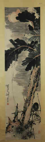 A Chinese Painting, Pan Tianshou， Flora and Bird