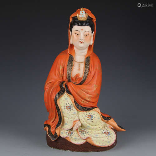 A Statue of Guanyin made by You Zhangzi of the Republic of China