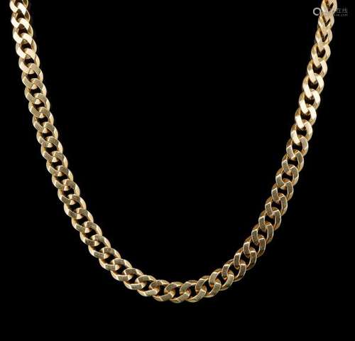 Collier à maille gourmette - Or 750, L 41 cm, 59 g -