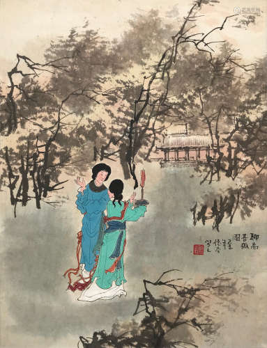 刘牧 1979年 聊斋善狐图