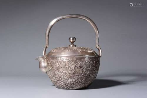 Japanese Silver Teapot,