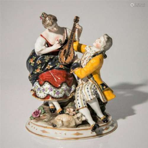 19C Royal Vienna Porcelain Group Figurine