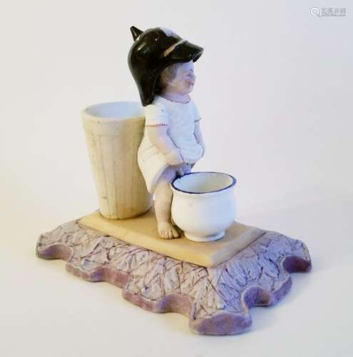 Antique Russian Porcelain Figurine Gardner