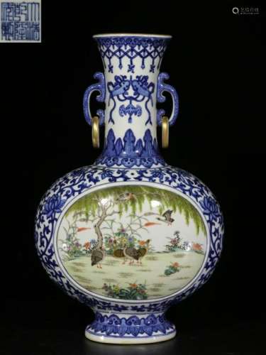 Republican Chinese Famille Rose Porcelain Vase