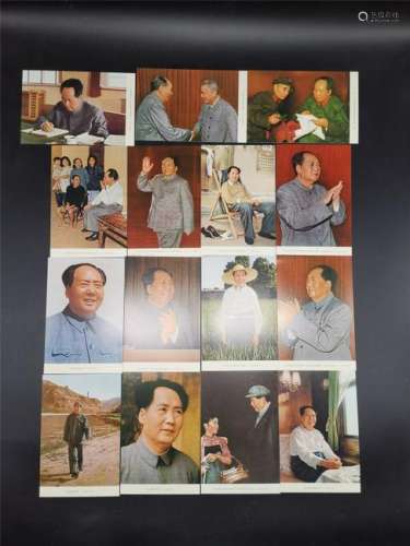 Group Chinese Cards of Mao