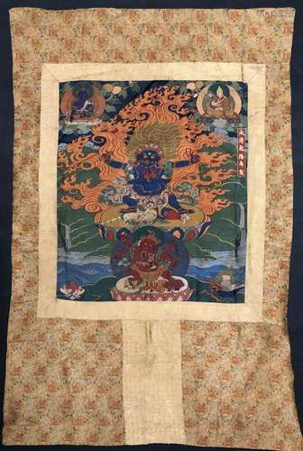 Chinese Scroll Thanka