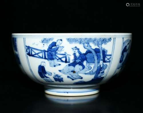 Chinese Blue and white Porcelain Bowl ,Mark