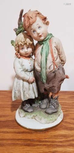 1961 Giuseppe Cappe Boy & Girl Capodimonte Figurine