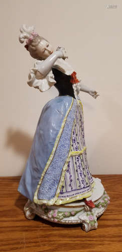 Porcelain figurine of a dancing lady