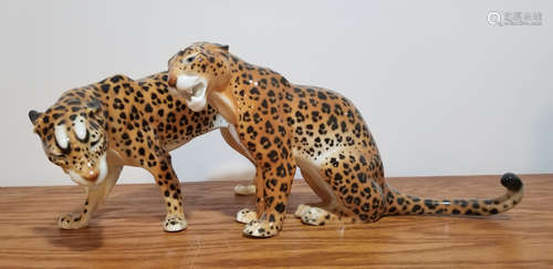 German Karl ENS Jaguar Leopard Figurines