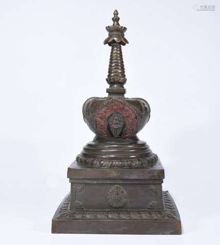 Chinese Bronze Pagoda