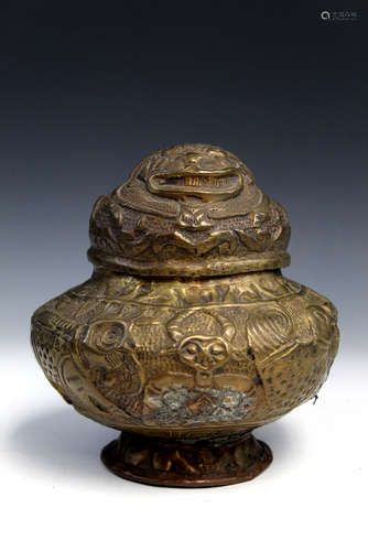 Chinese bronze incense burner.