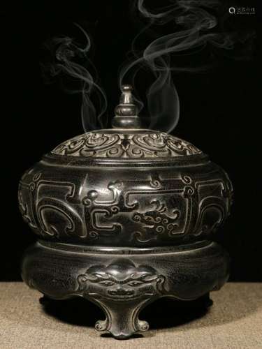 Republican Chinese Zitan Wood Censer