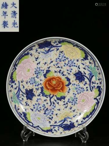 Republican Chinese Famille Rose Porcelain Plate