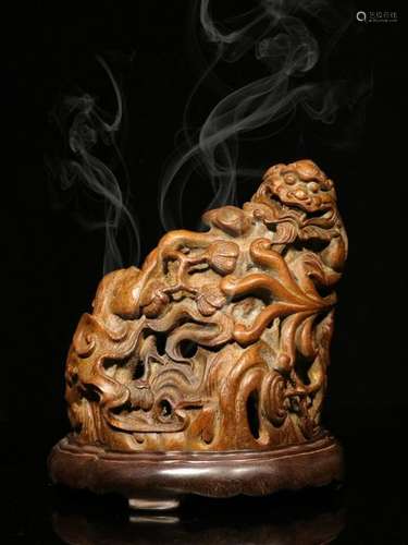 Republican Chinese Bamboo Carved Censer