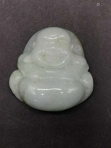 Chinese Jadeite Buddha Pendant