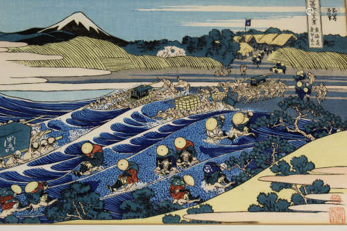 Japanese wood block, by Katsushika Hokusai (1769 -