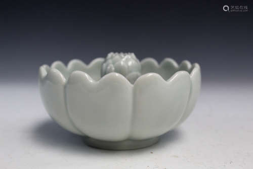 Chinese celadon porcelain dish.