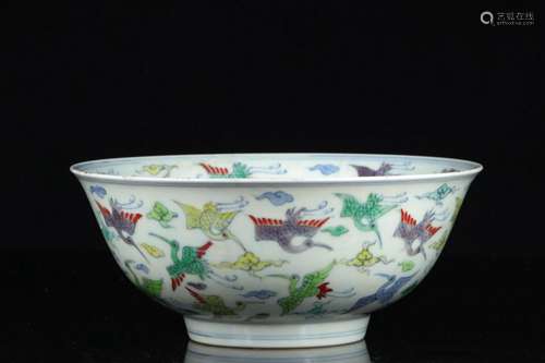 Chinese Doucai Porcelain Bowl,Mark