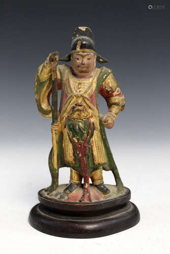 Chinese carved wood figure.