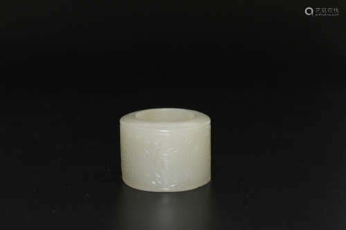 Chinese jade thumb ring.