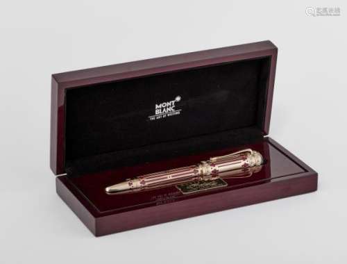 MontBlanc, Catherine II the Great, stylo plume - Résine rouge et décor doré, [...]